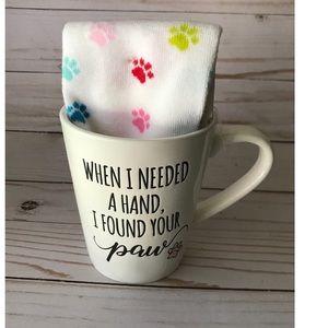 Dei Dog Mug with Matching Socks Set 3.5x4”